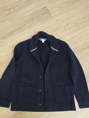 Crewcuts Navy Shawl-Collar Knit Blazer Jacket